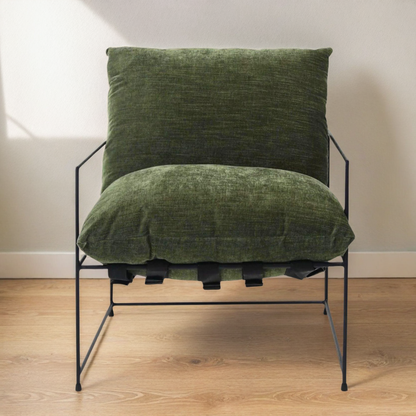 MIKEY CHAIR: FERN GREEN VELVET