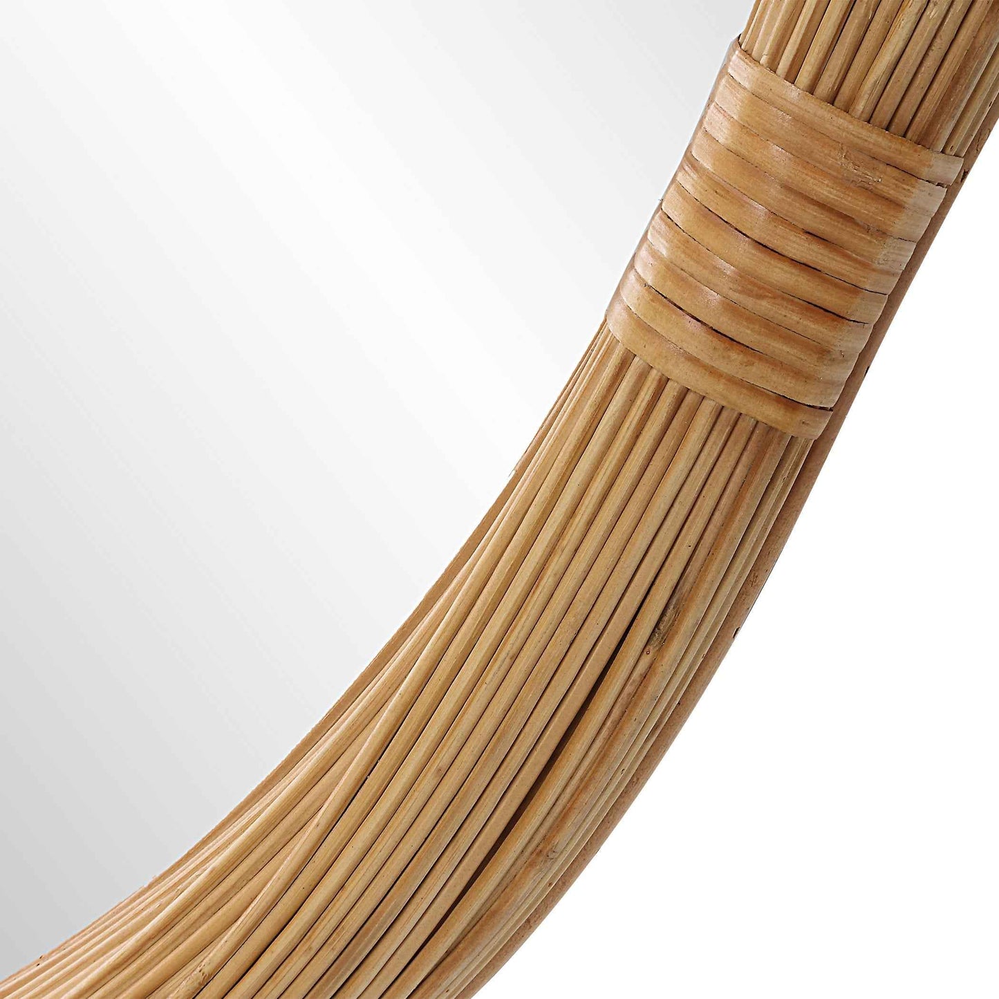 SALINA ROUND NATURAL BAMBOO MIRROR