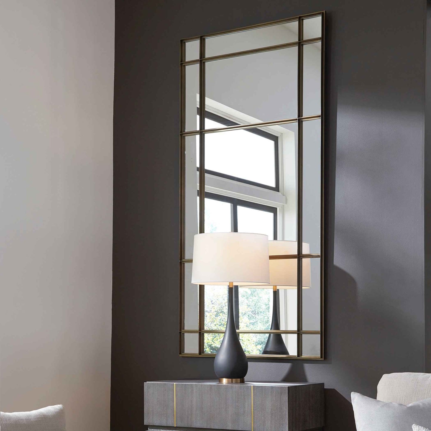 SPURGEON GOLD WINDOW MIRROR