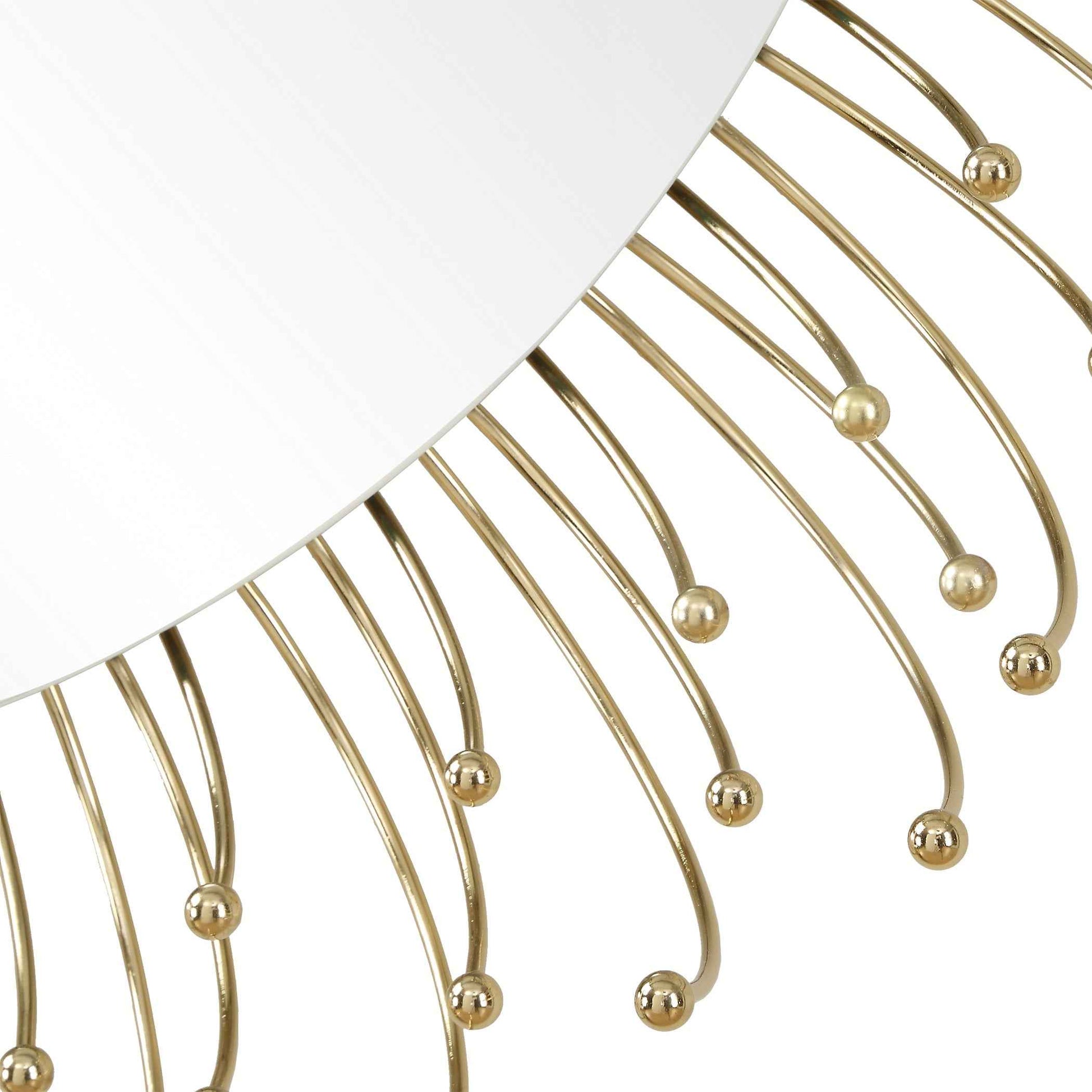 AGA GOLD BURST ROUND MIRROR