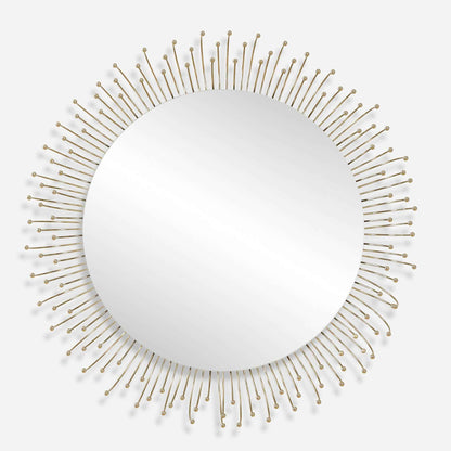 AGA GOLD BURST ROUND MIRROR