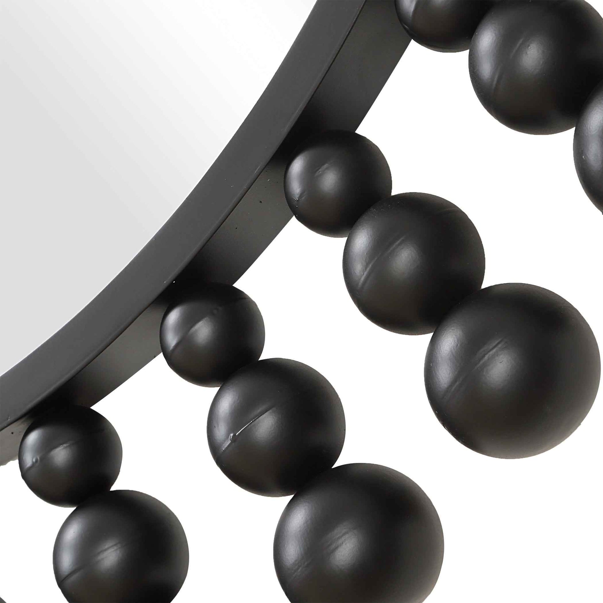 AZIEL ROUND BLACK MIRROR