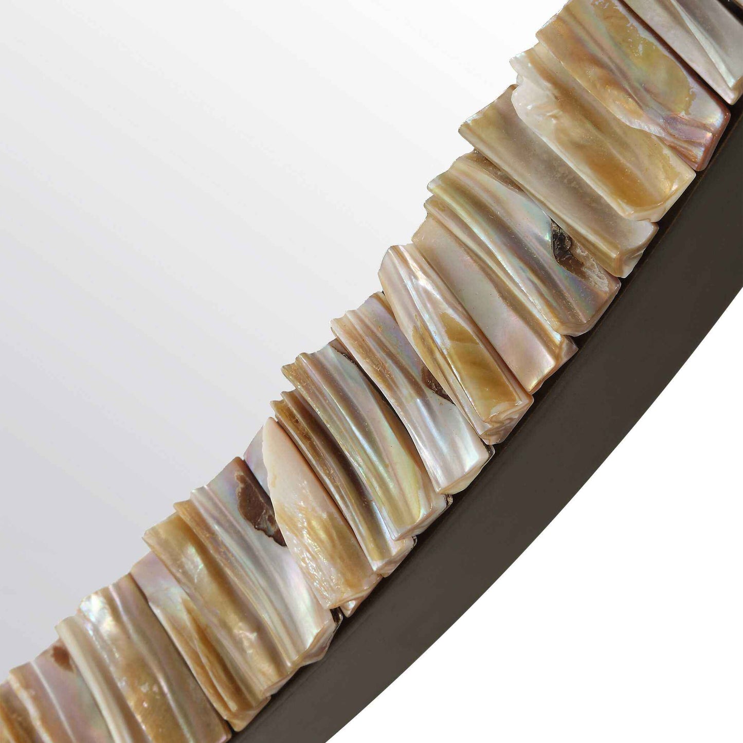 ODEON SHELL INLAY ROUND MIRROR