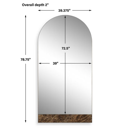 HANOVER MARBLE ARCH FLOOR MIRROR