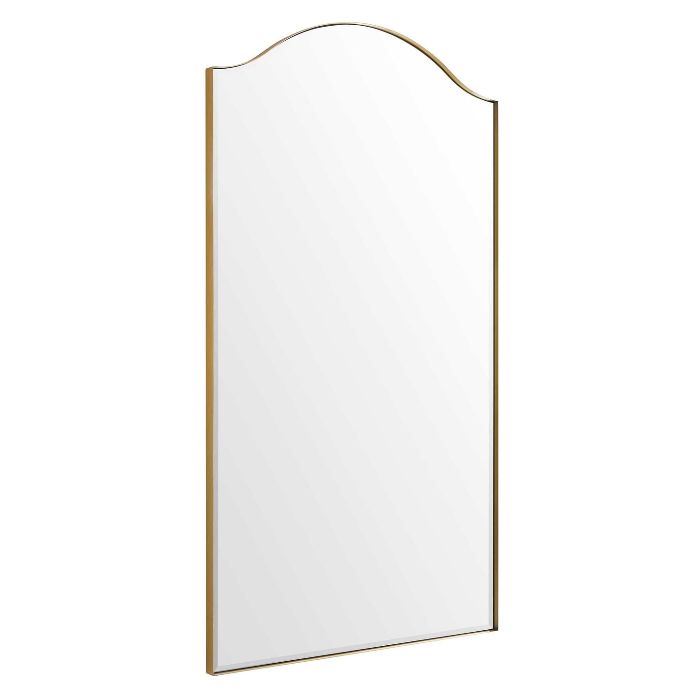 MALLORCA OVERSIZED ARCH MIRROR: BRASS