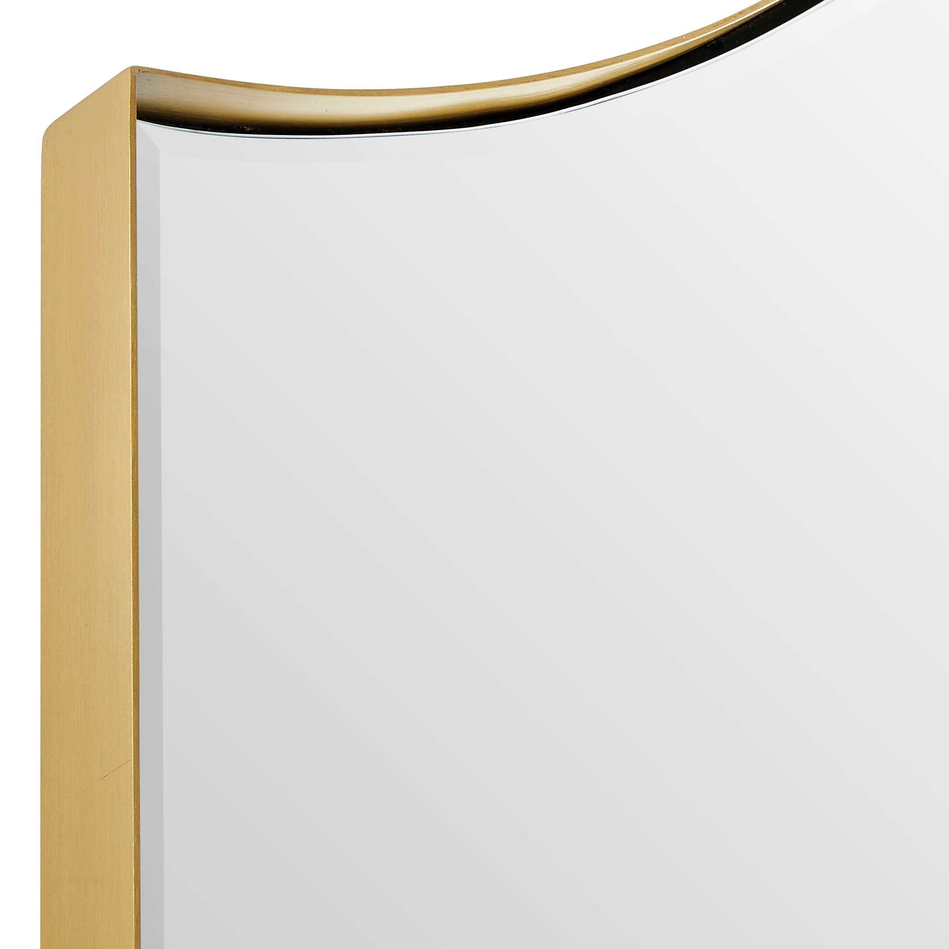 MALLORCA OVERSIZED ARCH MIRROR: BRASS