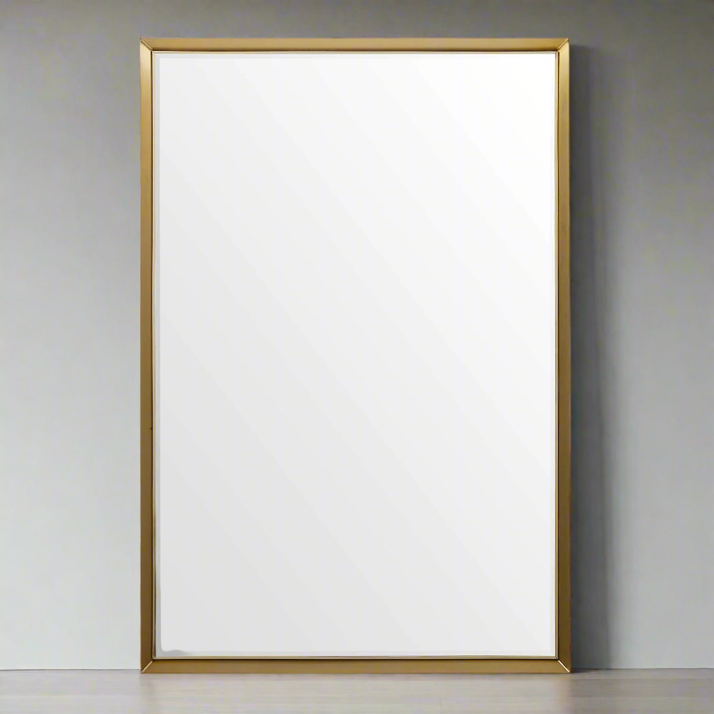 HEISLER BRASS PLATED VANITY MIRROR