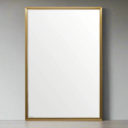 HEISLER BRASS PLATED VANITY MIRROR