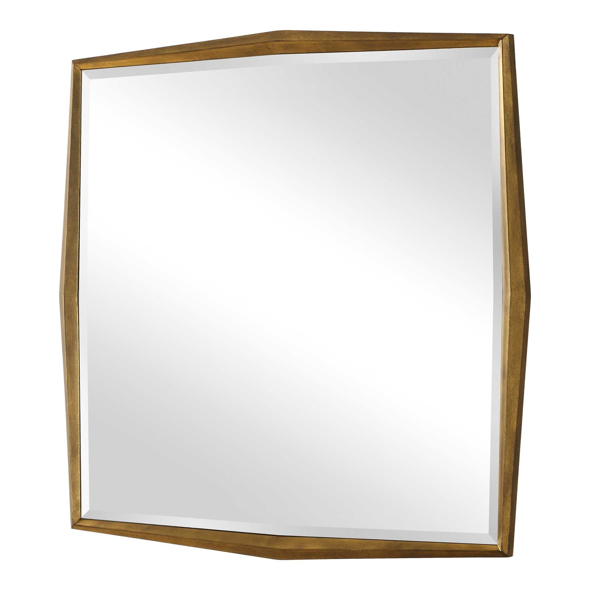 ON POINT SQUARE GOLD MIRROR