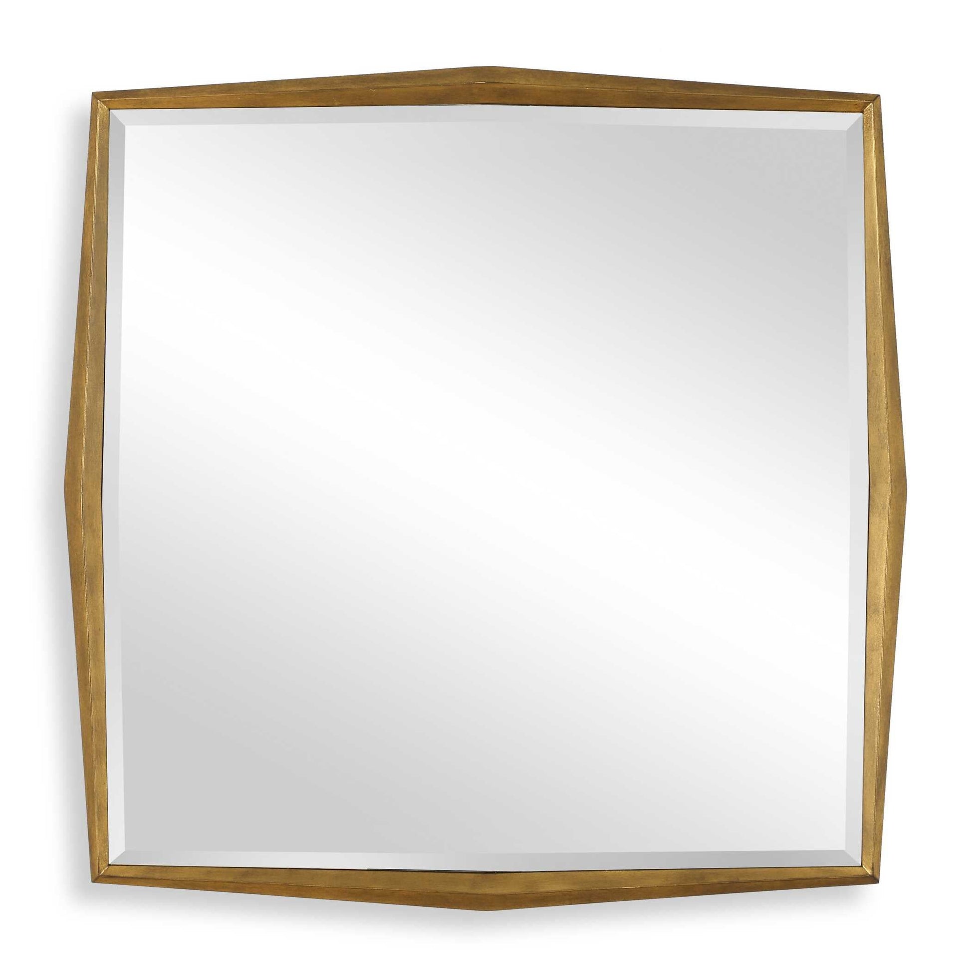 ON POINT SQUARE GOLD MIRROR