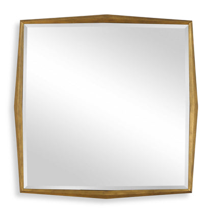 ON POINT SQUARE GOLD MIRROR