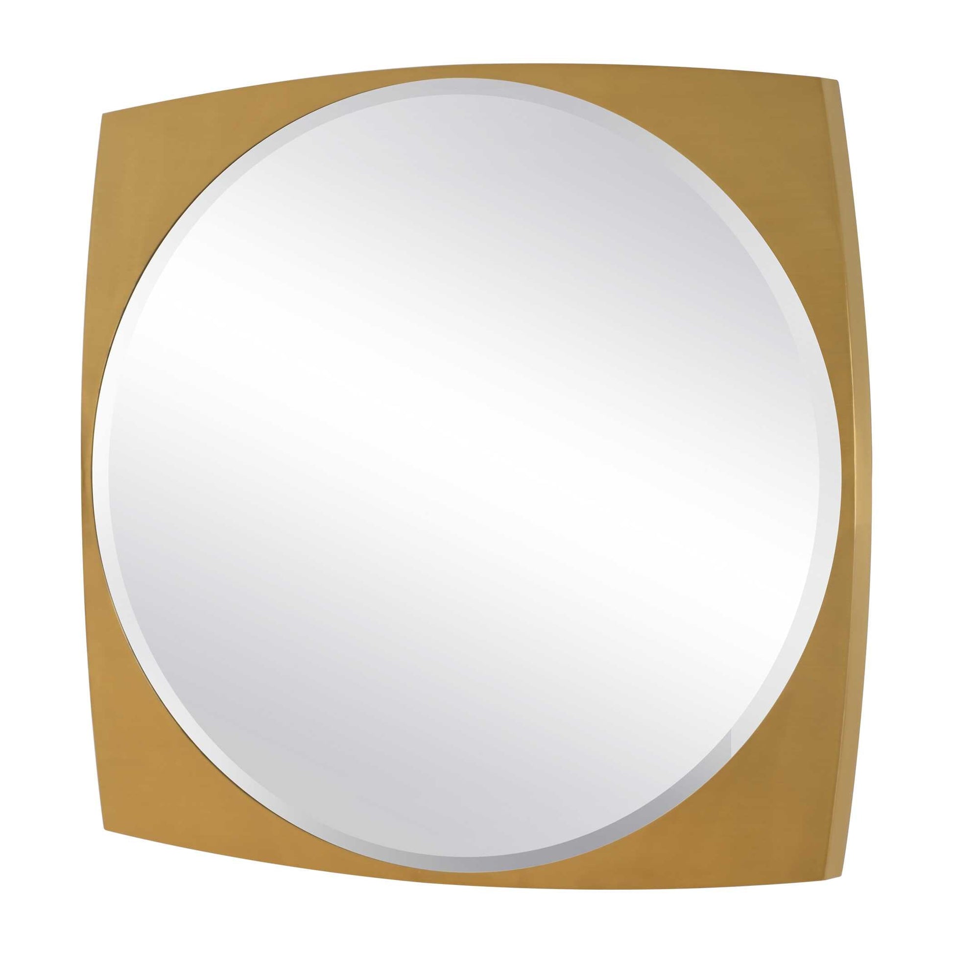 NEILIA BRASS PLATED LARGE MIRROR