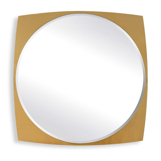 NEILIA BRASS PLATED LARGE MIRROR