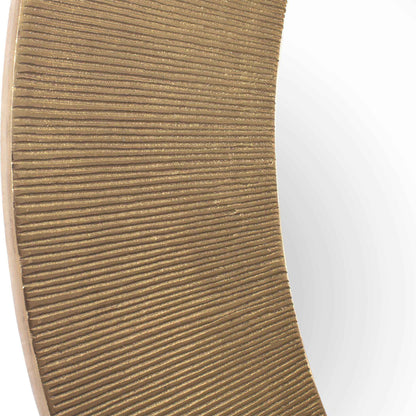 TANO ANTIQUE BRASS ROUND MIRROR