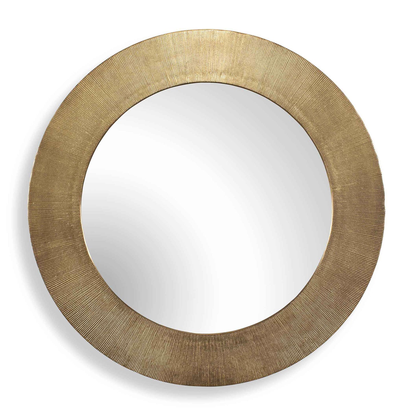 TANO ANTIQUE BRASS ROUND MIRROR