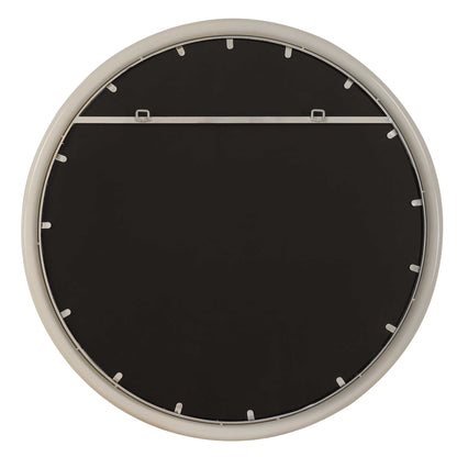 FLORIAN HIGH GLOSS WARM WHITE ROUND MIRROR