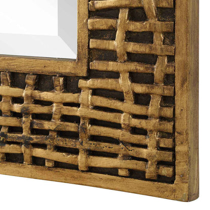 WOVEN IN TIME GOLD MIRROR