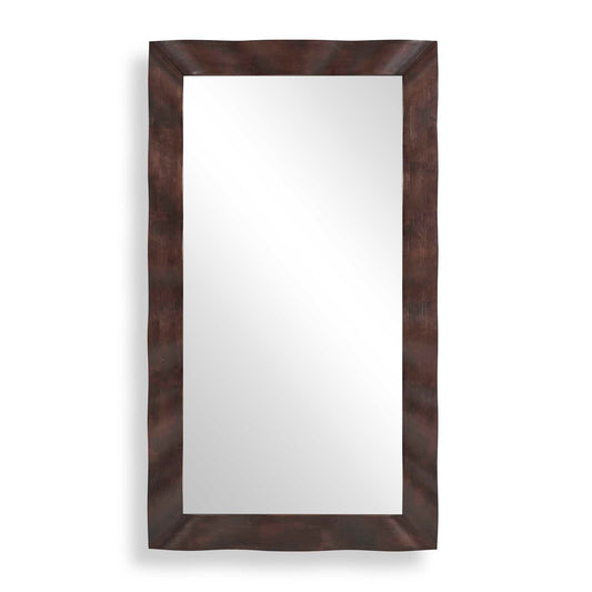 WRINKLE WAVY WOOD MIRROR