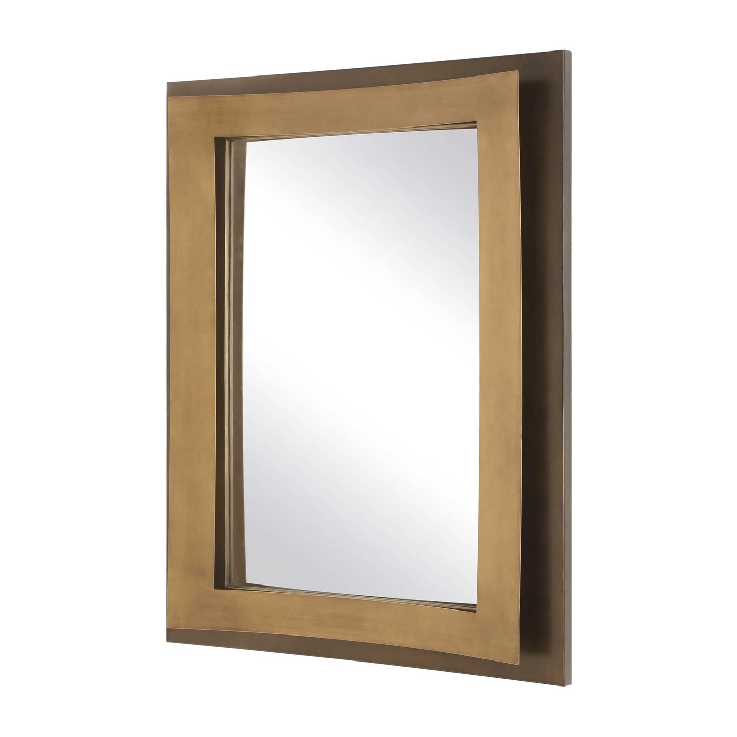 AROUND THE BEND GOLDEN BRONZE MIRROR