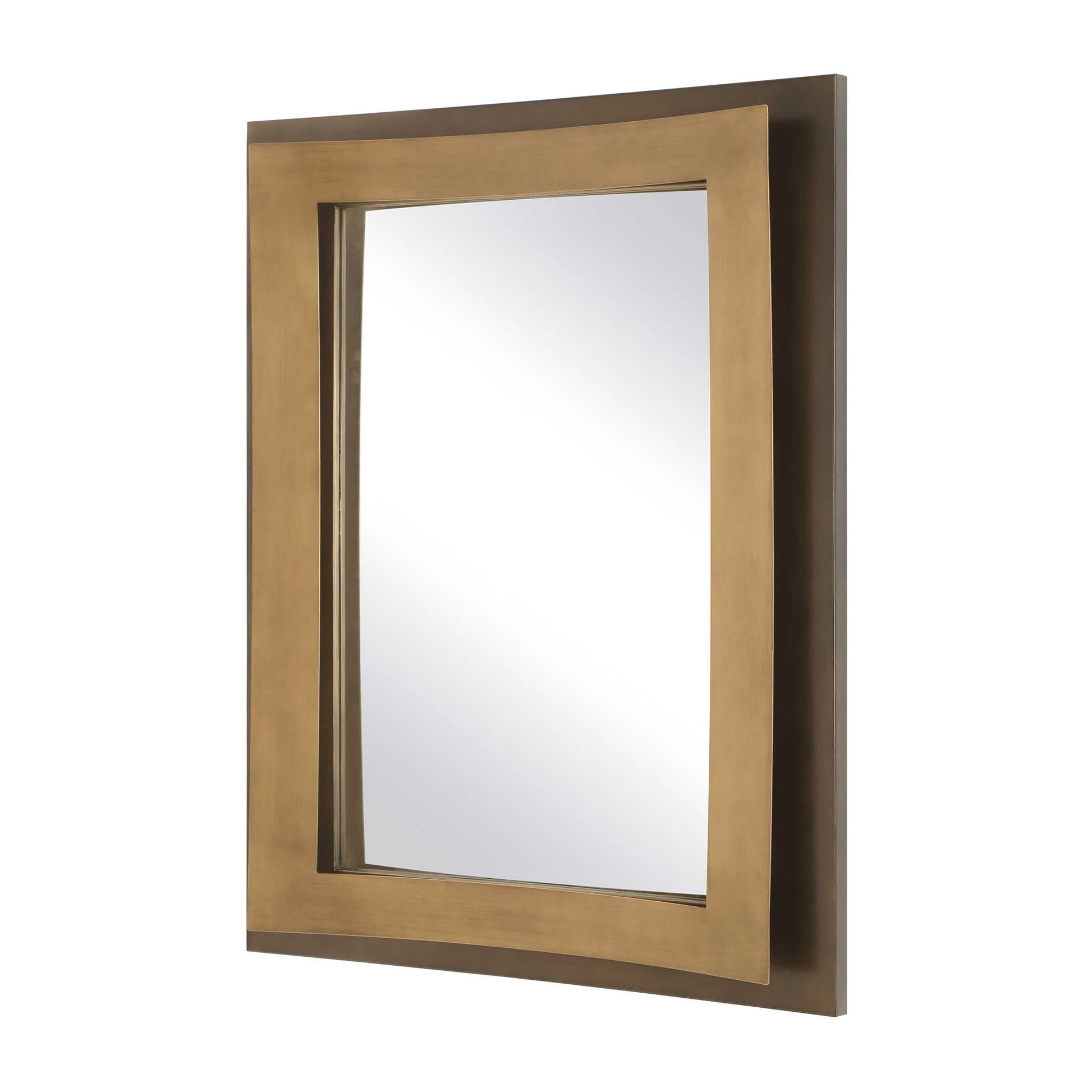 AROUND THE BEND GOLDEN BRONZE MIRROR