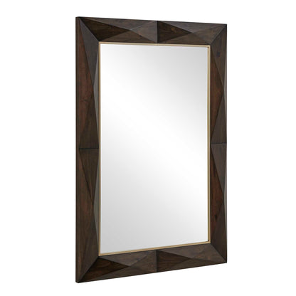 DIAMOND IN THE ROUGH WOOD MIRROR