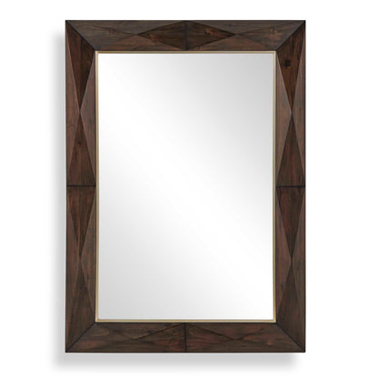 DIAMOND IN THE ROUGH WOOD MIRROR