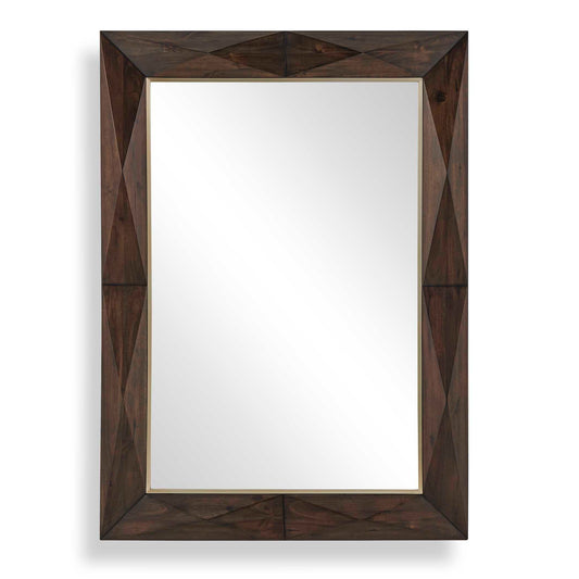 DIAMOND IN THE ROUGH WOOD MIRROR