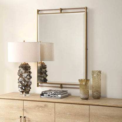 RIPOLL ANTIQUE BRASS + ACRYLIC MIRROR
