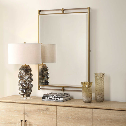 RIPOLL ANTIQUE BRASS + ACRYLIC MIRROR