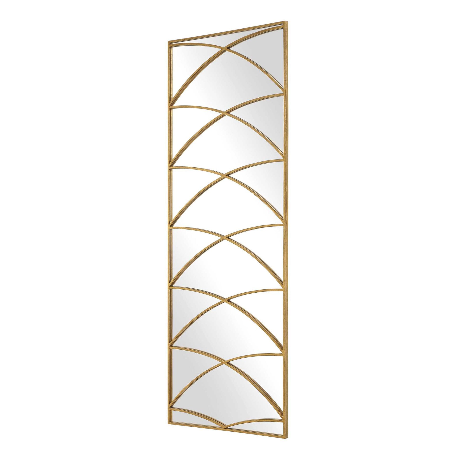 CROSSED UP GOLD FULL LENGTH MIRROR