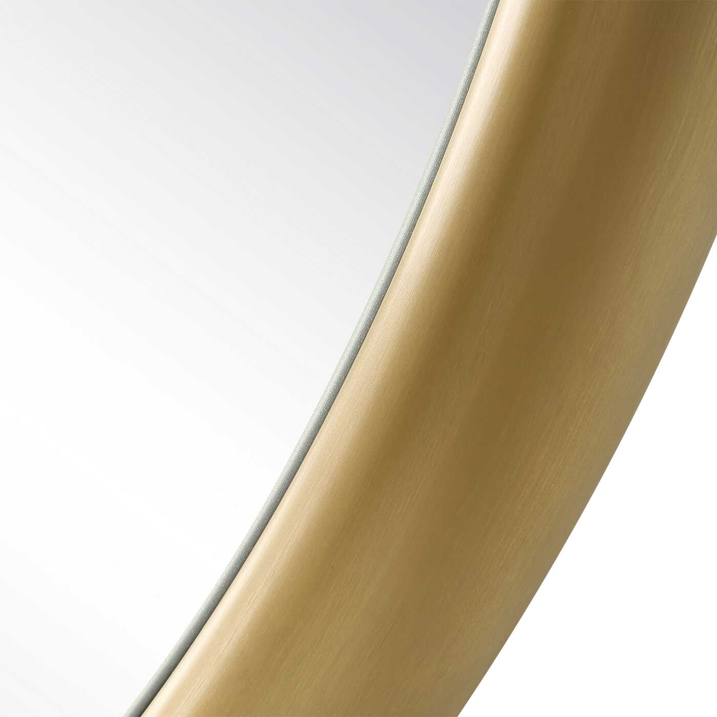 ATKINSON MODERN BRASS ROUND MIRROR