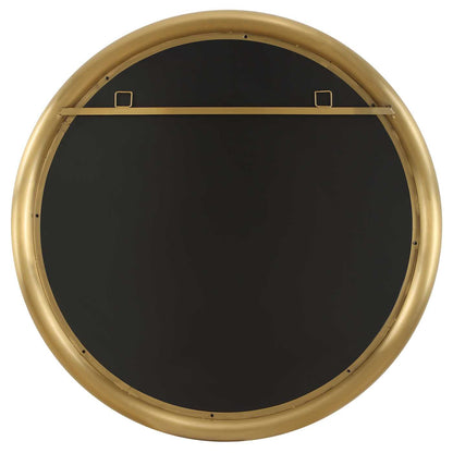 ATKINSON MODERN BRASS ROUND MIRROR