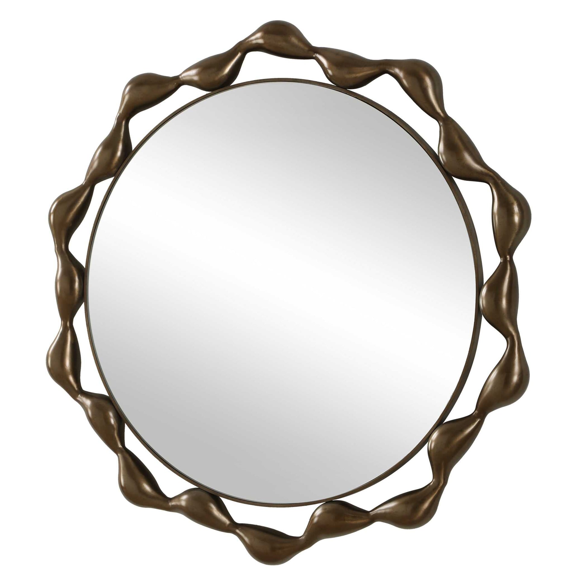 REMOLINO ROUND BRONZE MIRROR