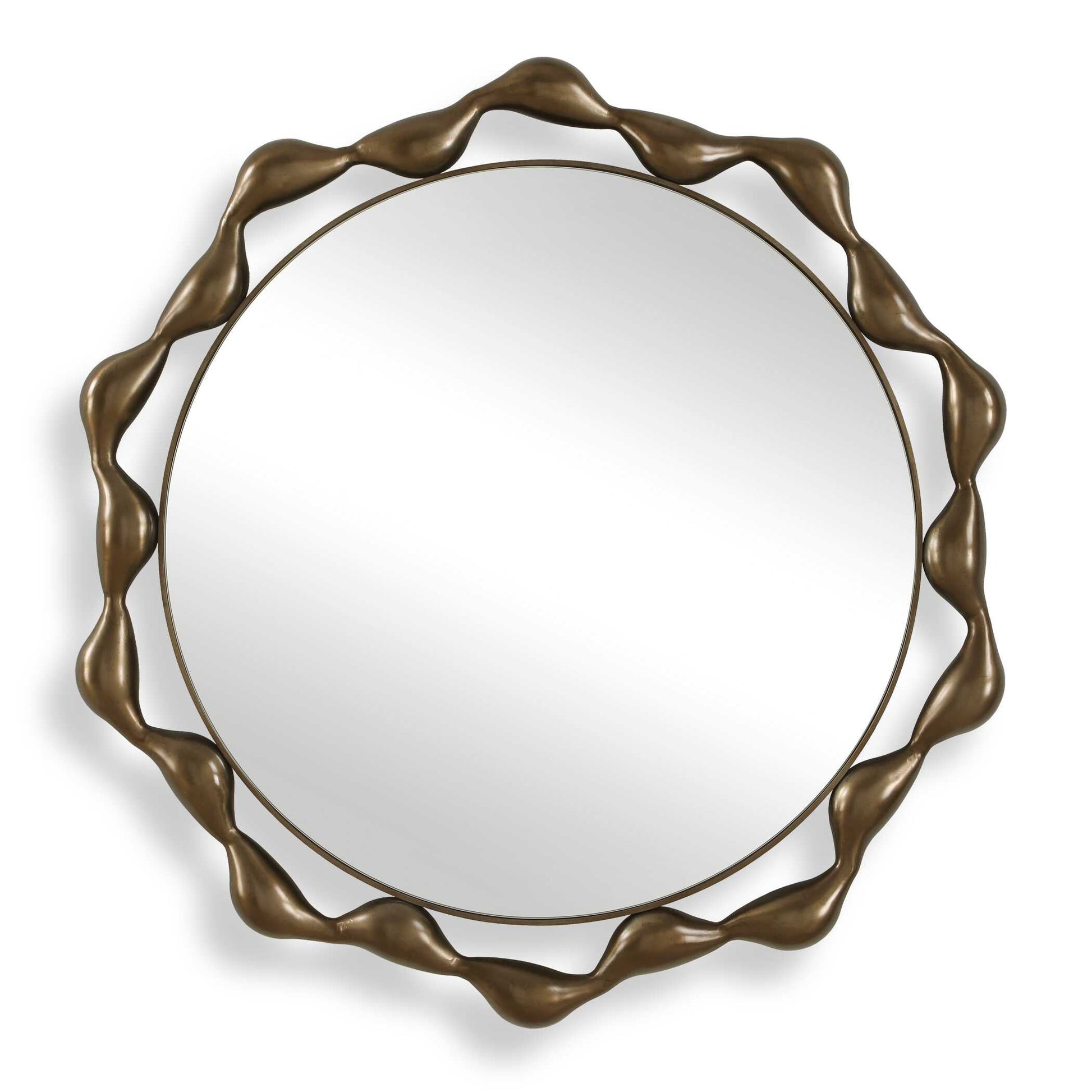 REMOLINO ROUND BRONZE MIRROR