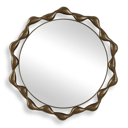 REMOLINO ROUND BRONZE MIRROR