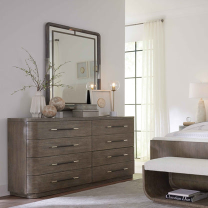 MODERN MOOD RECTANGLE METAL ACCENT MIRROR