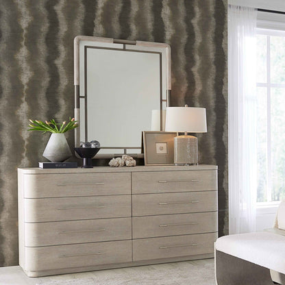 MODERN MOOD RECTANGLE METAL ACCENT MIRROR