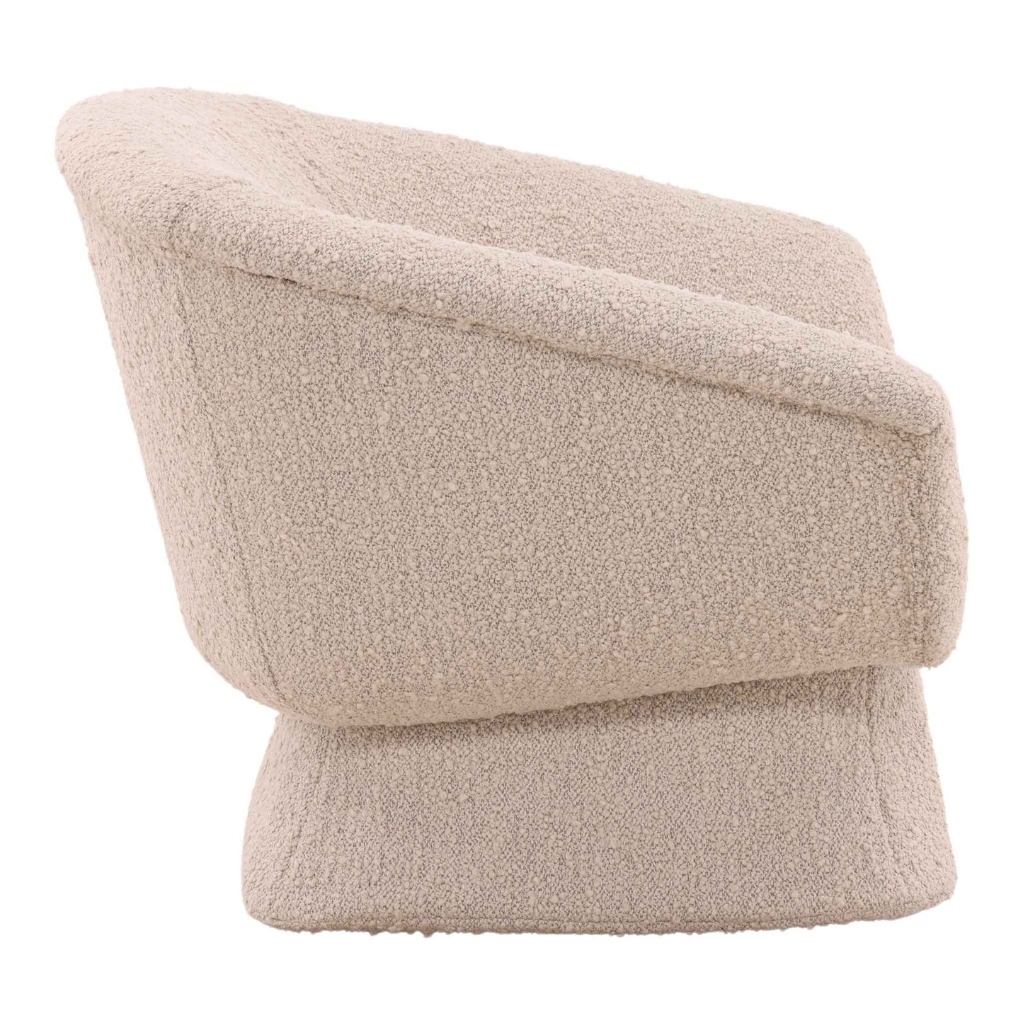 MONTROSE BIRCH BOUCLE PYRAMID SWIVEL CHAIR