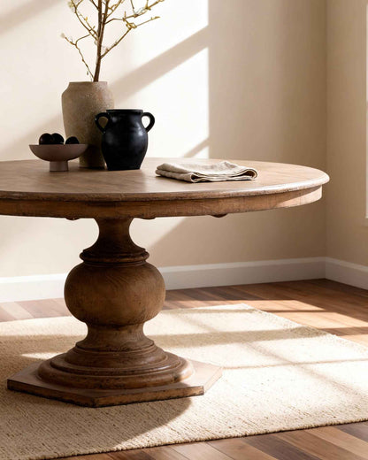 PADILLA VINTAGE ROUND DINING TABLE