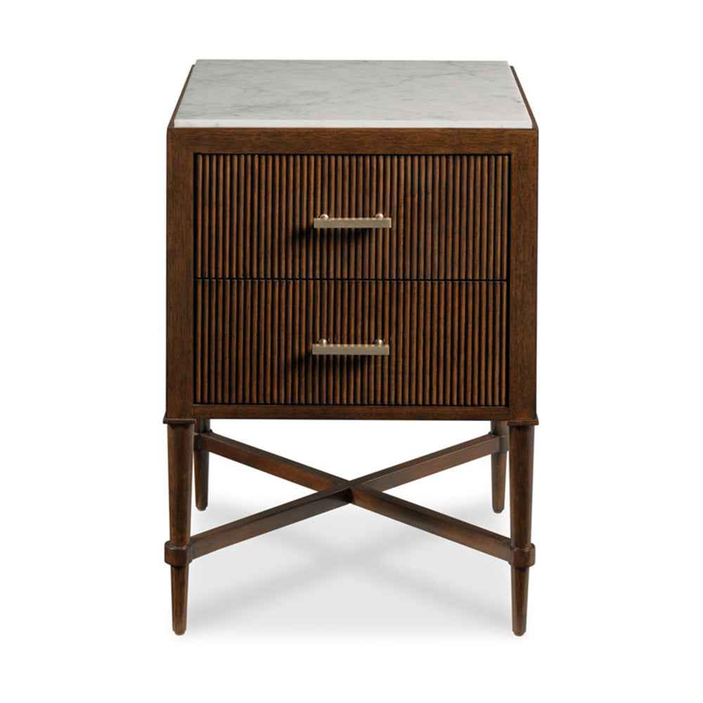Marble Top Bedside Table