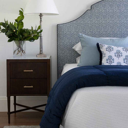 Marble Top Bedside Table