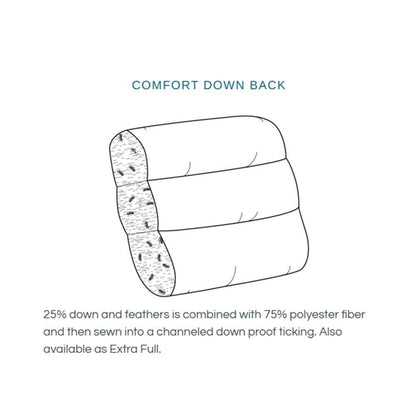 Marcus Chair in Wide Sky Blue Stripe