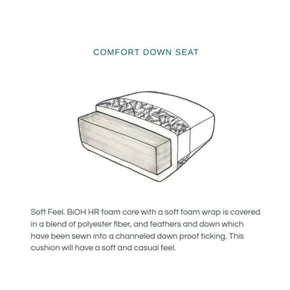 Marcus Chair in Wide Sky Blue Stripe