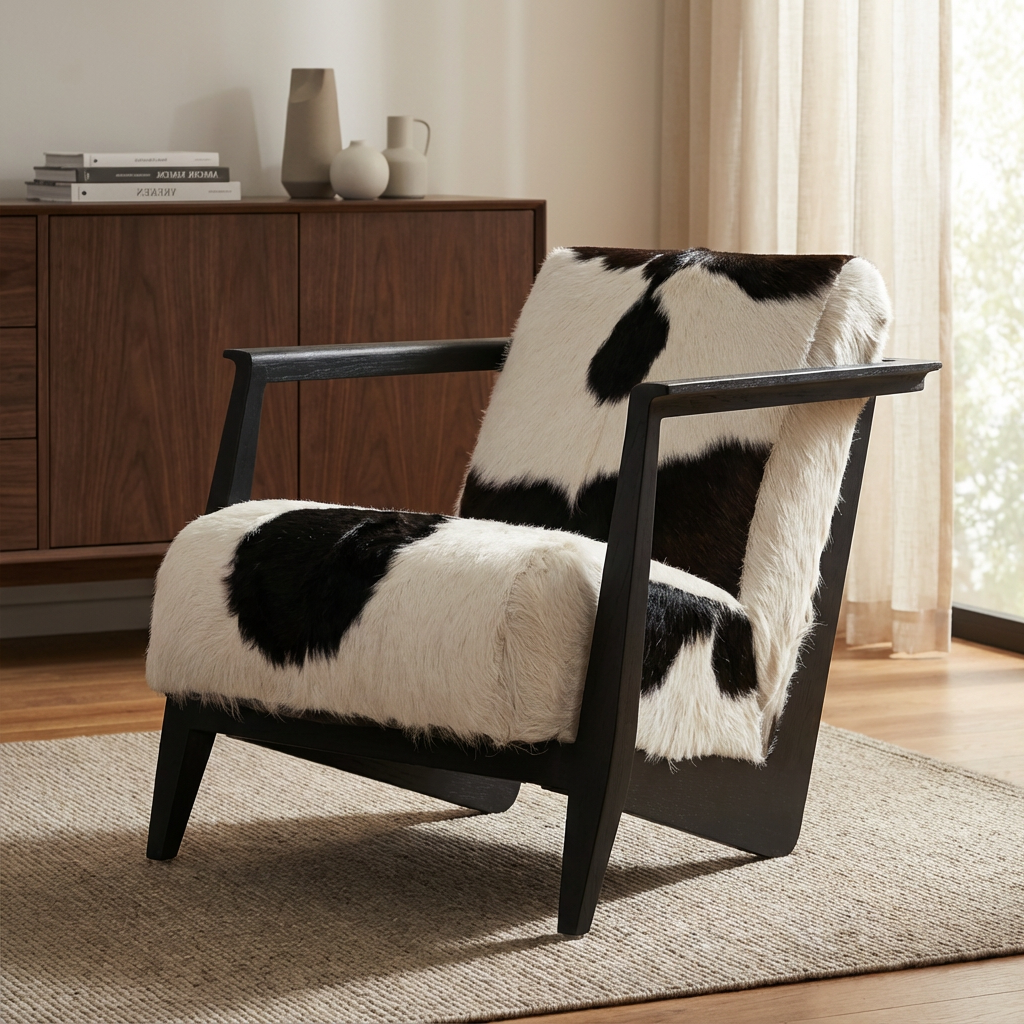 NAELA HAIR ON HIDE ARM CHAIR