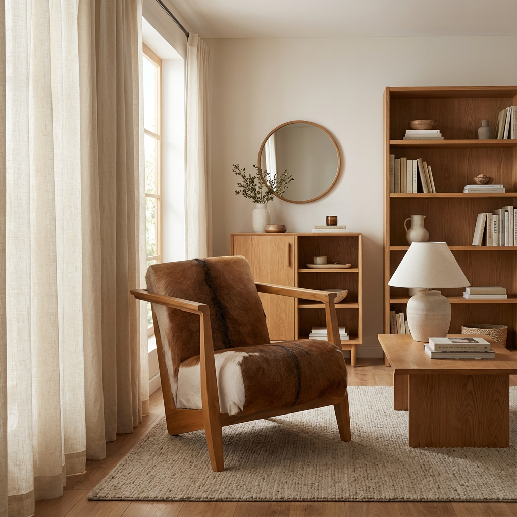 NAELA HAIR ON HIDE ARM CHAIR