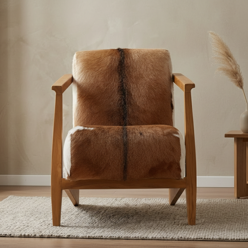 NAELA HAIR ON HIDE ARM CHAIR