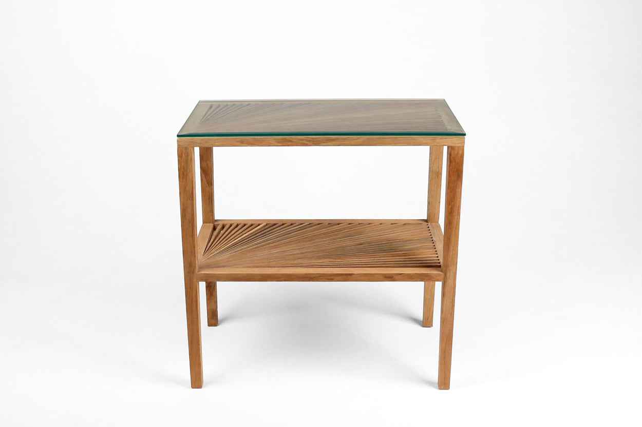 Small Fan Side Table- Natural