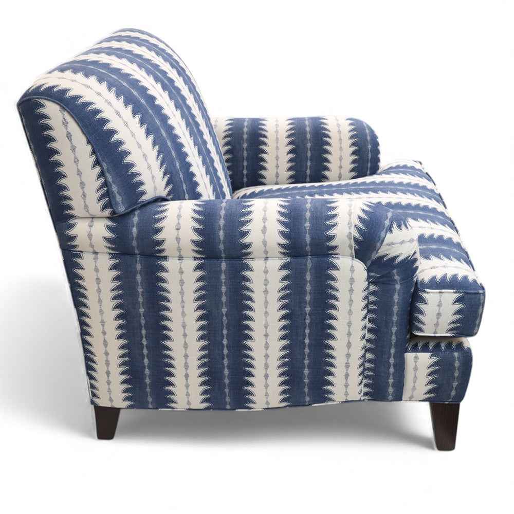 Gabby Arm Chair - Navy Fern - FS