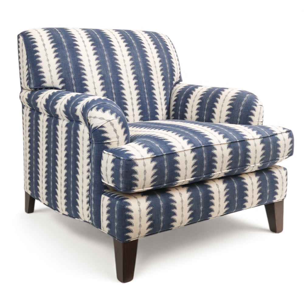 Gabby Arm Chair - Navy Fern - FS