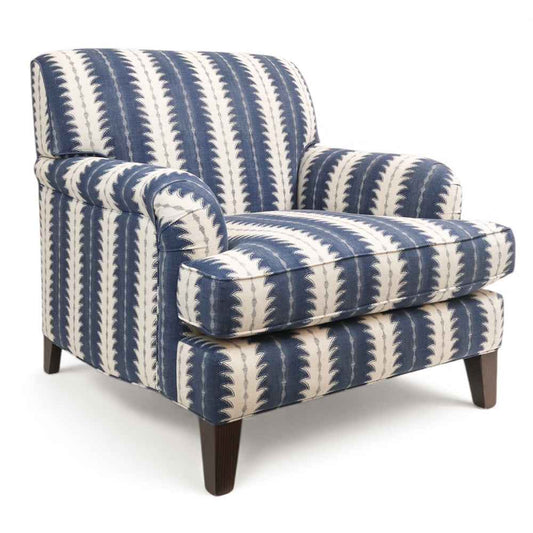 Gabby Arm Chair - Navy Fern - FS
